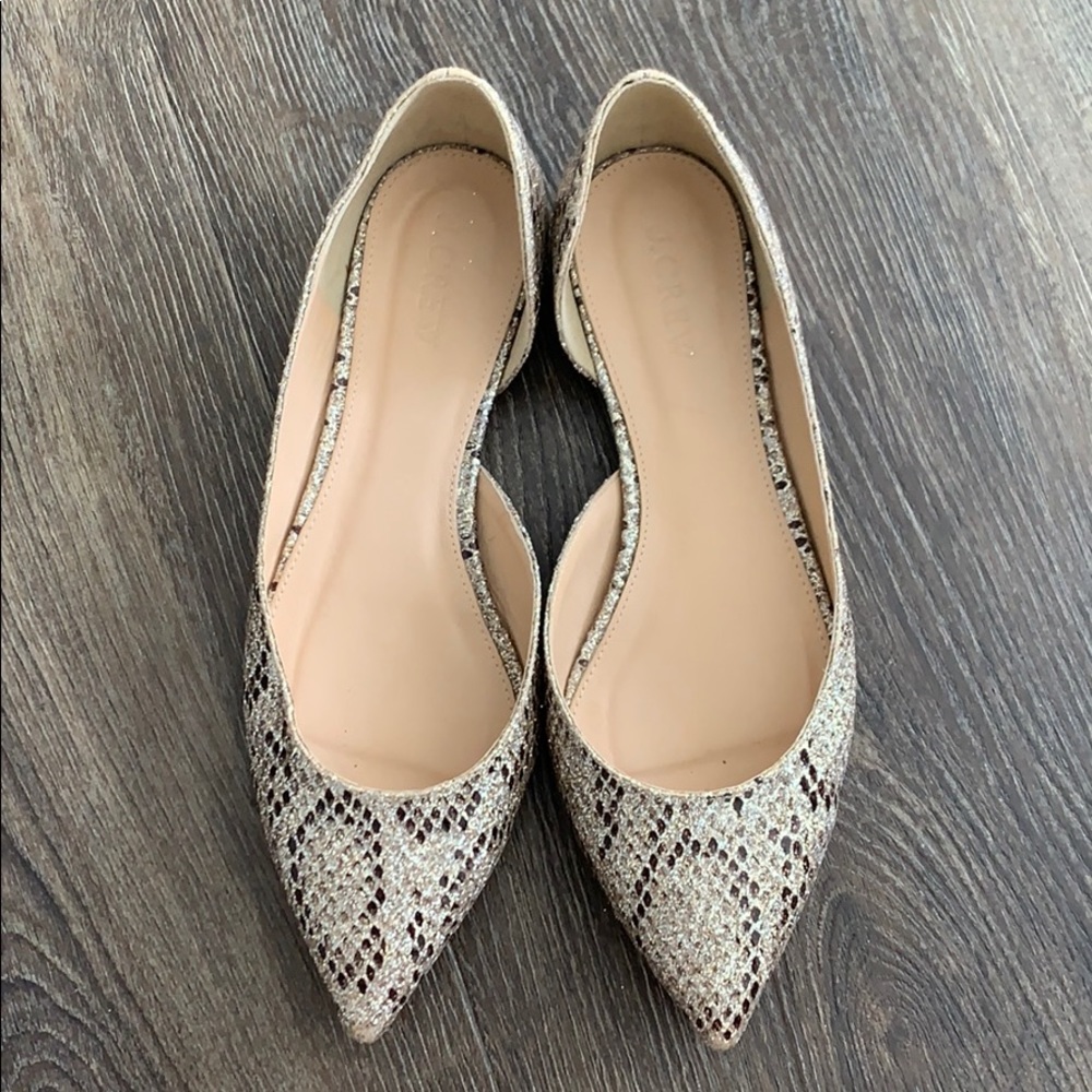 J.Crew Glitter Flats.